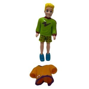 Polly Pocket "Totally Trendy‎ Rick" 2001 Incomplete set Doll, Clothing, Shoes